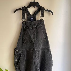Black Washed Gap Oversized Large Baggy Overalls